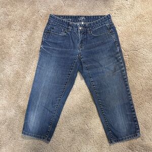 Loft, Curvy Crop Capri jeans